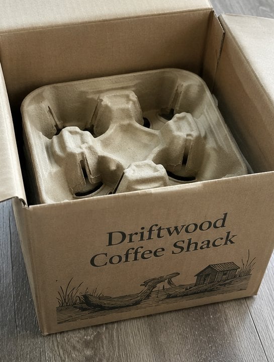 Cup carriers with logo — customer photo