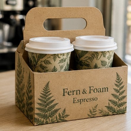 Two-Cup Clip Carrier